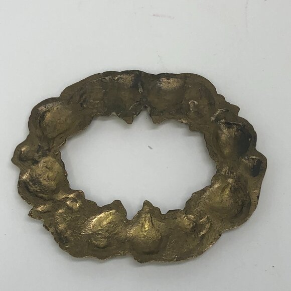 Pier 1 Brass Napkin Rings Grape 3" x 2 1/2"  Grapevine Motif  Set Of 10 - Picture 7 of 7